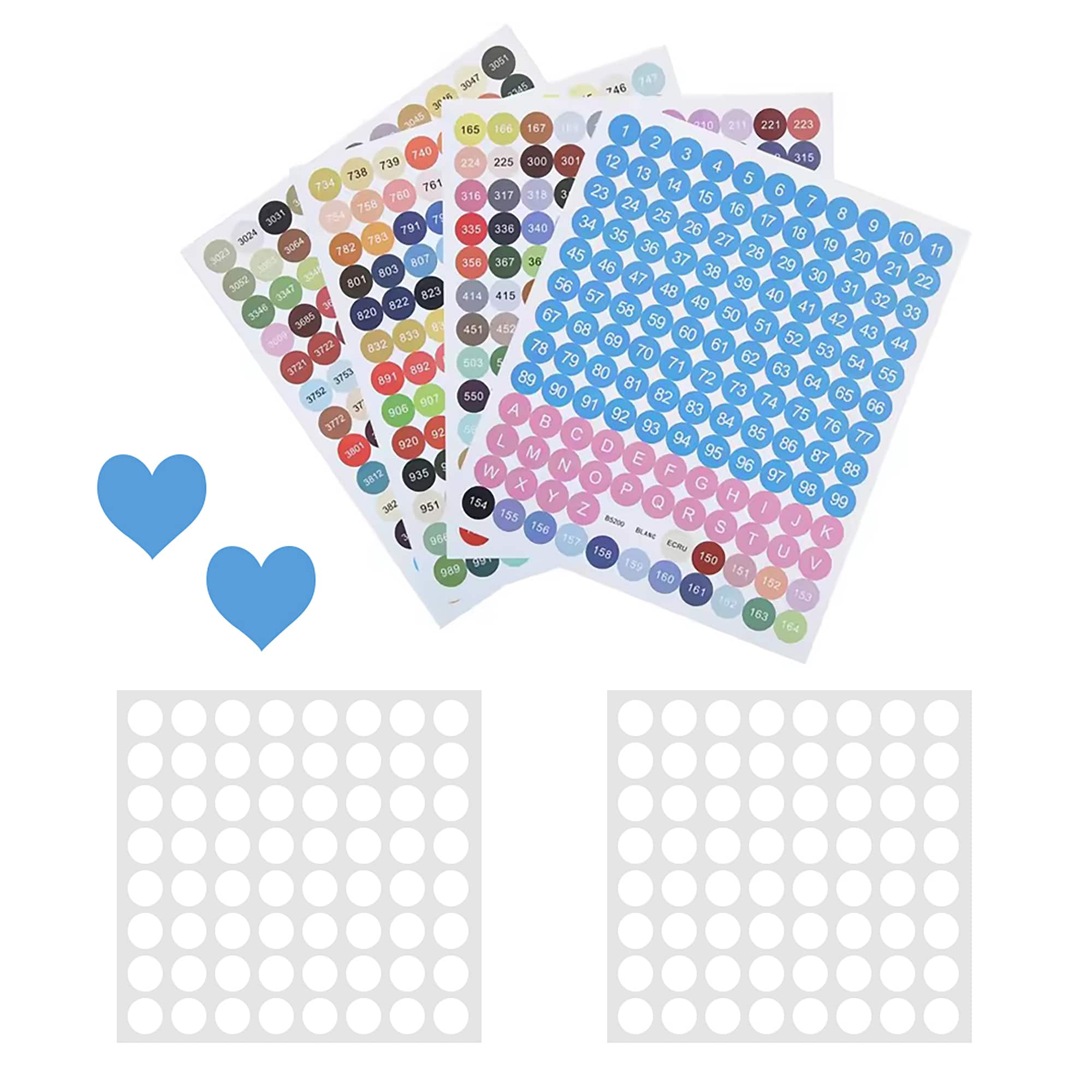 Sparkly Selections Diamond Painting DMC, Blank Stickers & Heart Wax Set